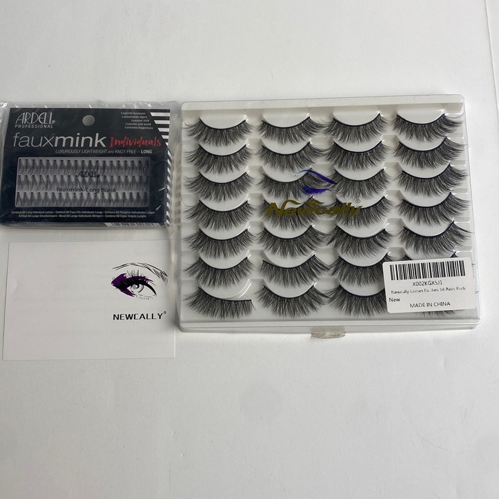 Faux 3D volume wispy falsies lashes Ardell mink individuals